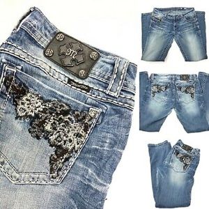 NWOT MISS ME JE5640TL STRAIGHT LEG JEANS